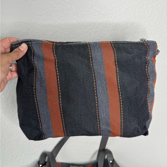 Innue Patchwork Italian Leather Hobo Tote Suede & Leather Shoulder Bag - Picture 7 of 9